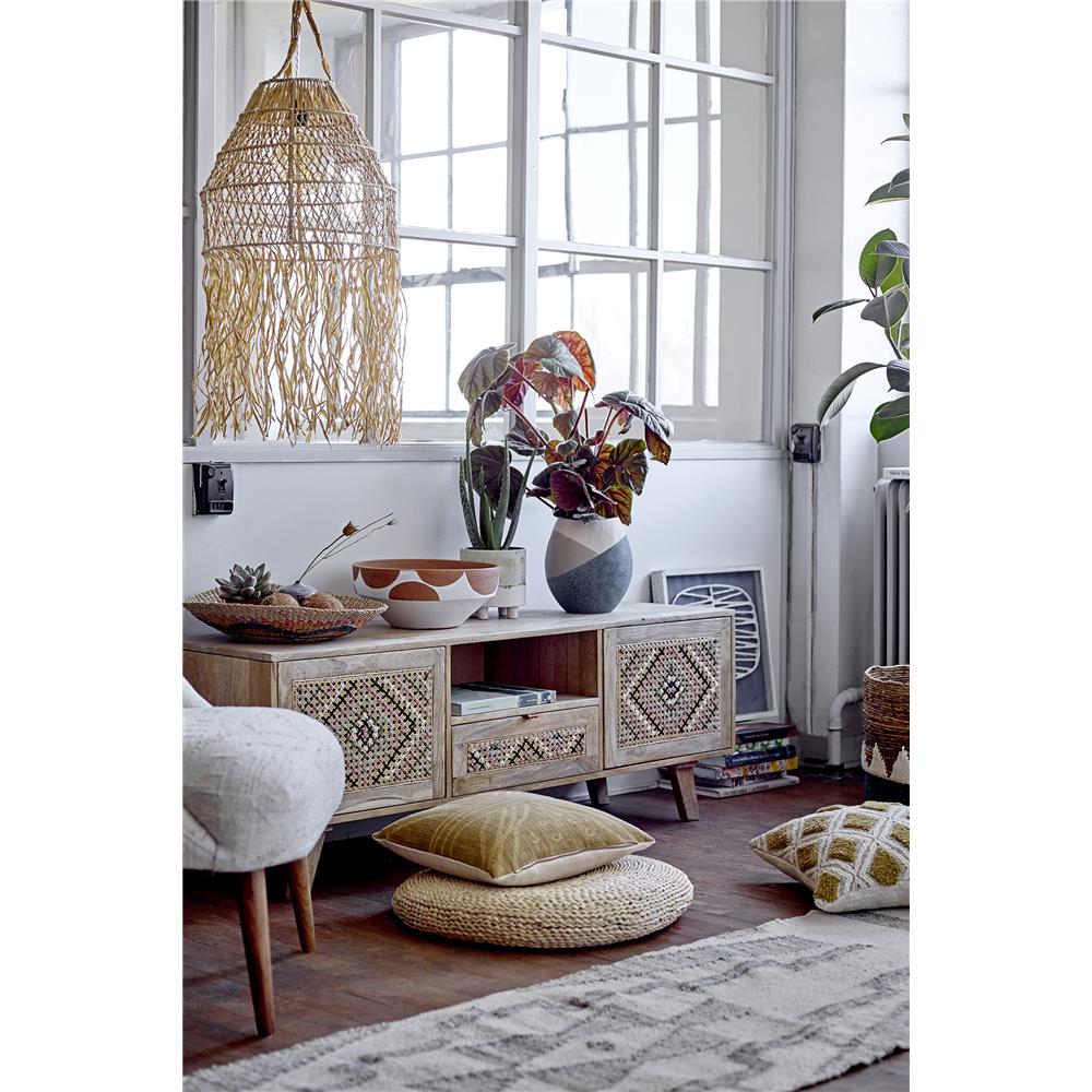 Bloomingville Delara Teppich aus Wolle in Grün, 240x60 cm