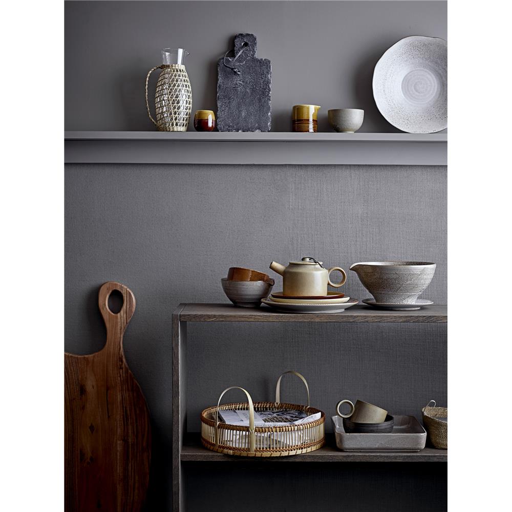 Bloomingville Salle Tablett 2er Set Natur Bambus Serviertablett Servierplatten dänisches Design