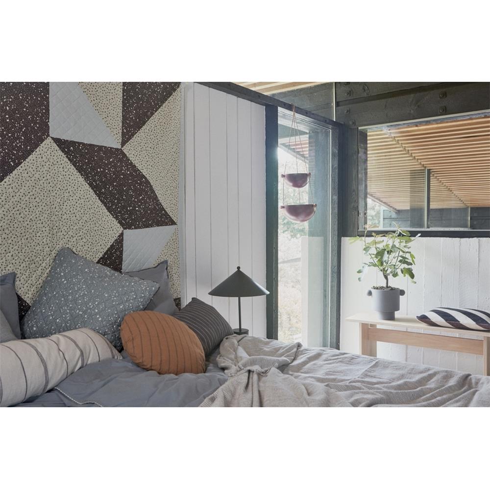 OYOY Inka Kana Blumentopf Large 30 x 23 cm Anthrazit Keramik Übertopf Pflanztopf Dekotopf