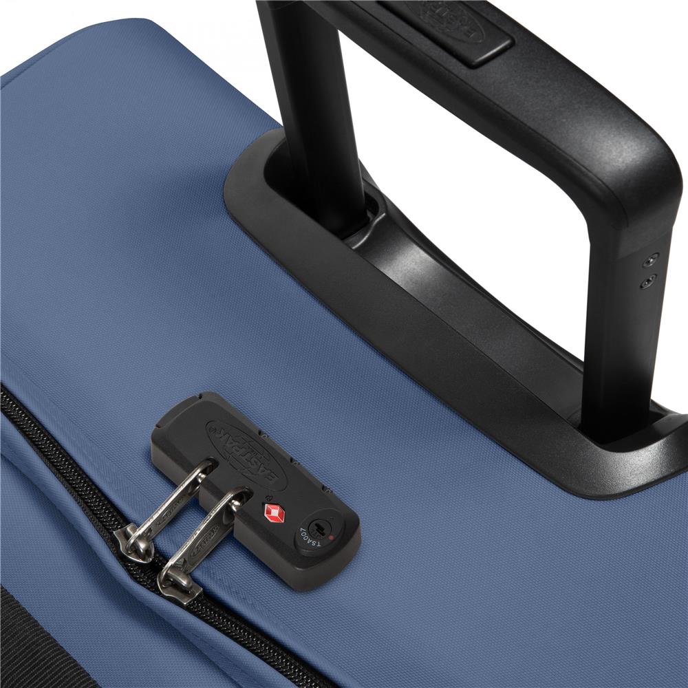 Eastpak TRANVERZ M, Reisetrolley, Powder Pilot (blau), 78L, Rollkoffer mit 2 Rädern und TSA-Schloss