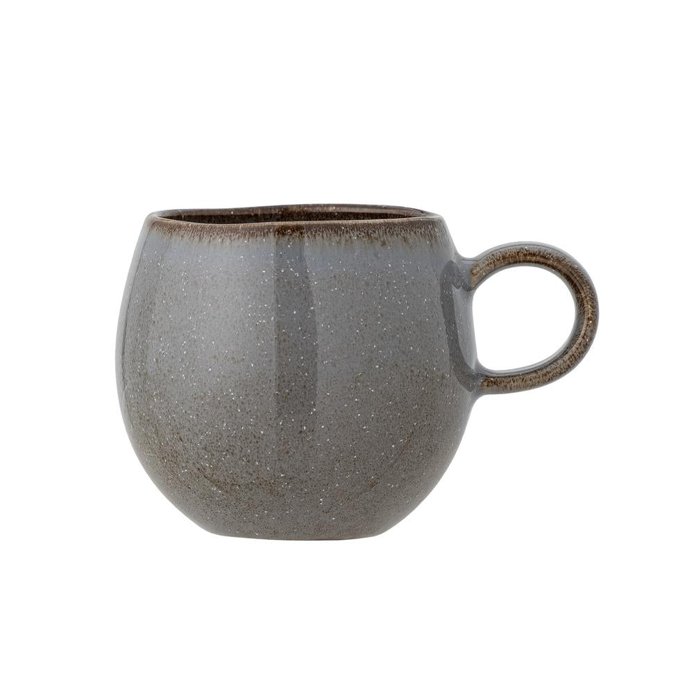 Bloomingville Sandrine Tasse, Grau, 275ml, Steingut, dänisches Design