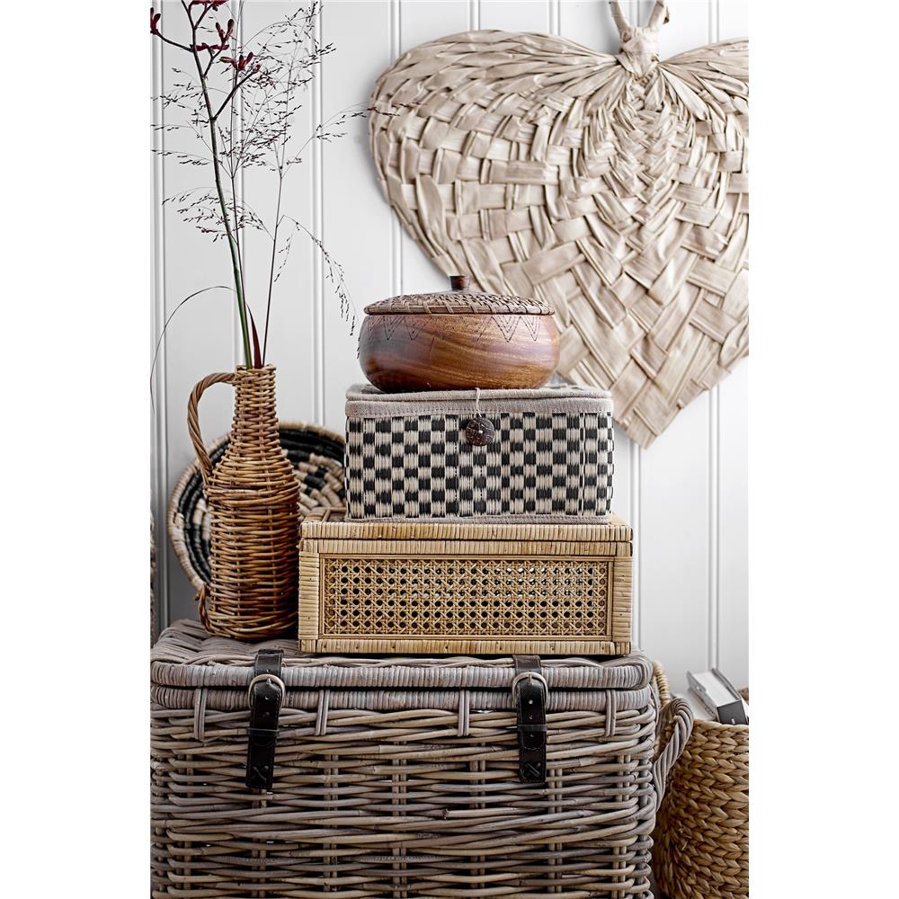 Bloomingville Lally Schachteln 2er Set Rattan Natur Dekobox Aufbewahrungsbox