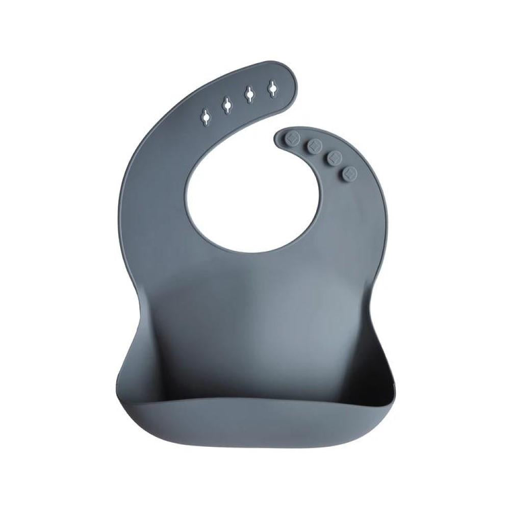 Mushie Silikon-Lätzchen, Tradewinds, mit Auffangschale, BPA-frei