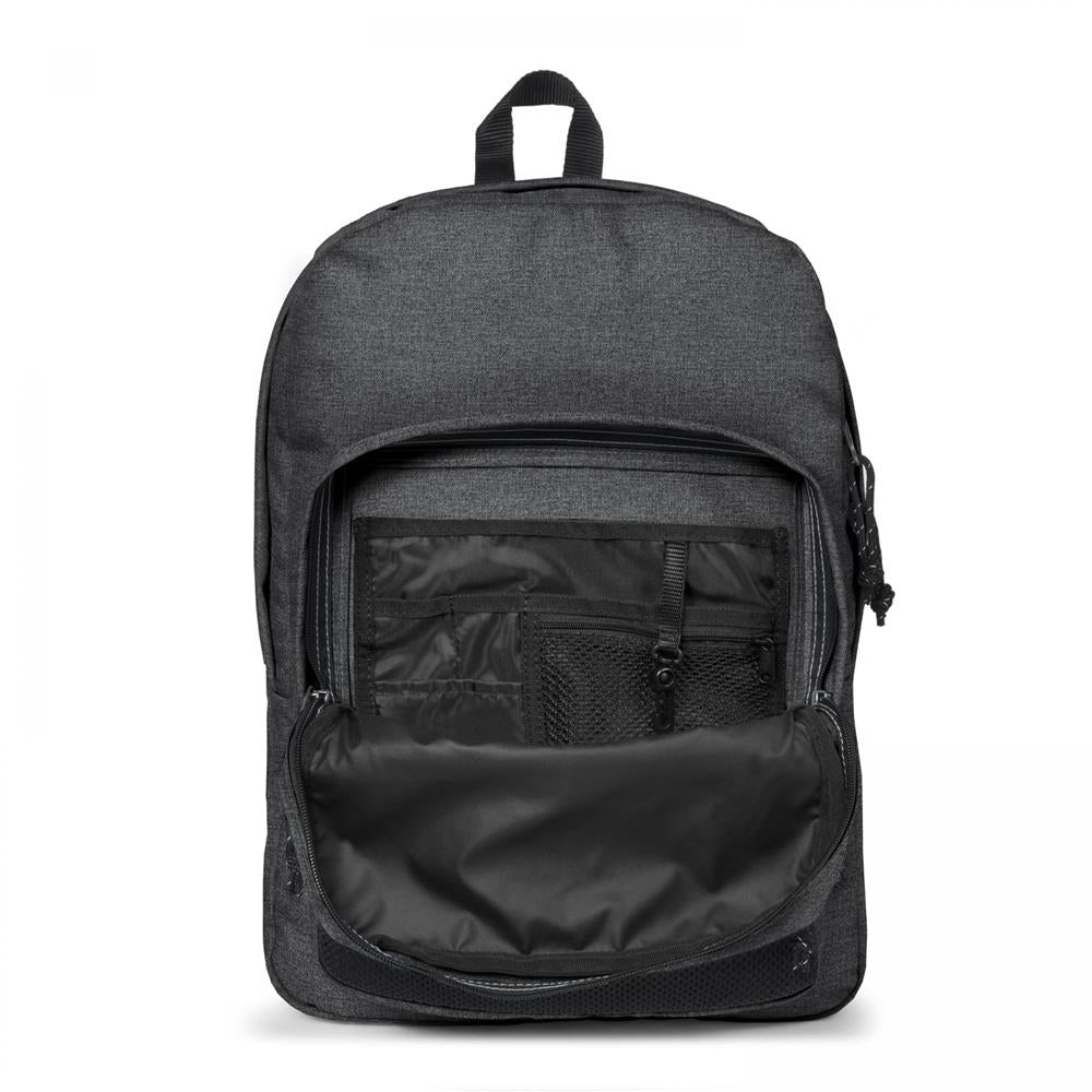 Eastpak PINNACLE, Großer Rucksack, Black Denim (grau), 38L