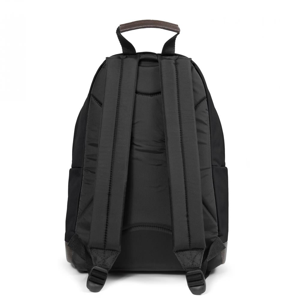 Eastpak WYOMING, Rucksack, Black (schwarz), 24L, mit Leder-Unterseite