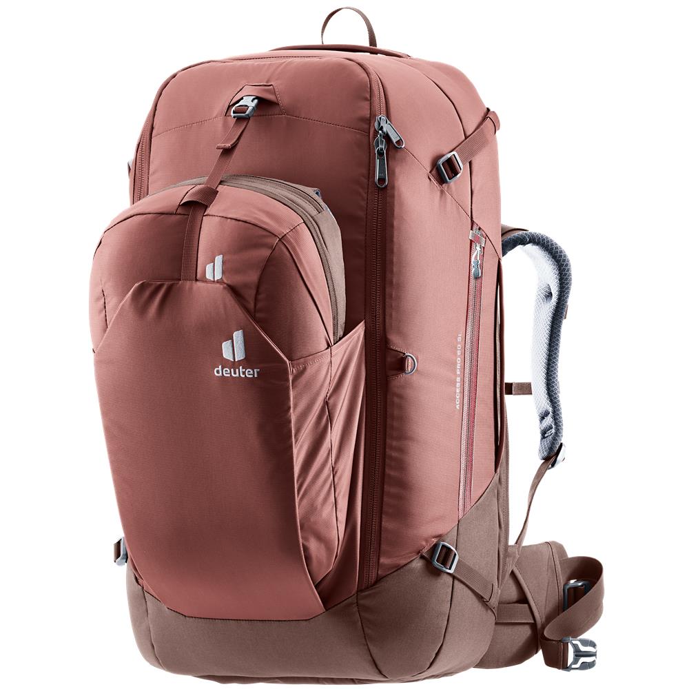 deuter Access Pro 60 SL, Reiserucksack, caspia-raisin (braun), 60L, für kürzere Rücken