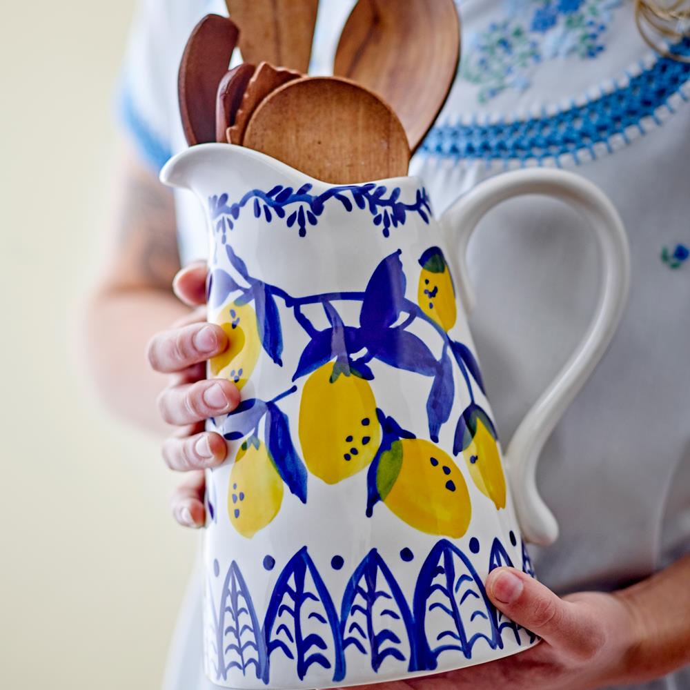 Bloomingville Maxima Krug blau Steingut D12xH22 cm 1465 ml