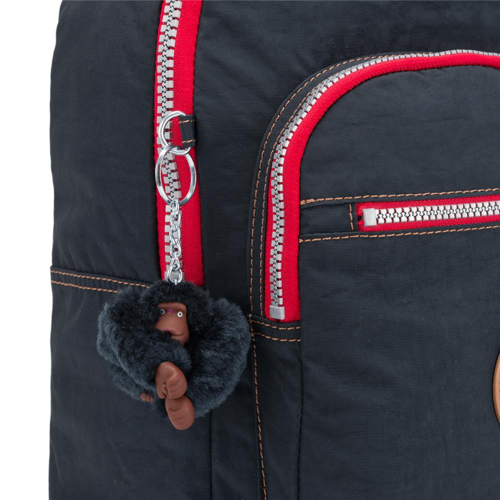 Kipling SEOUL L, Großer Schulrucksack mit 15-Zoll-Laptopfach, 27L, True Navy Combo (blau)