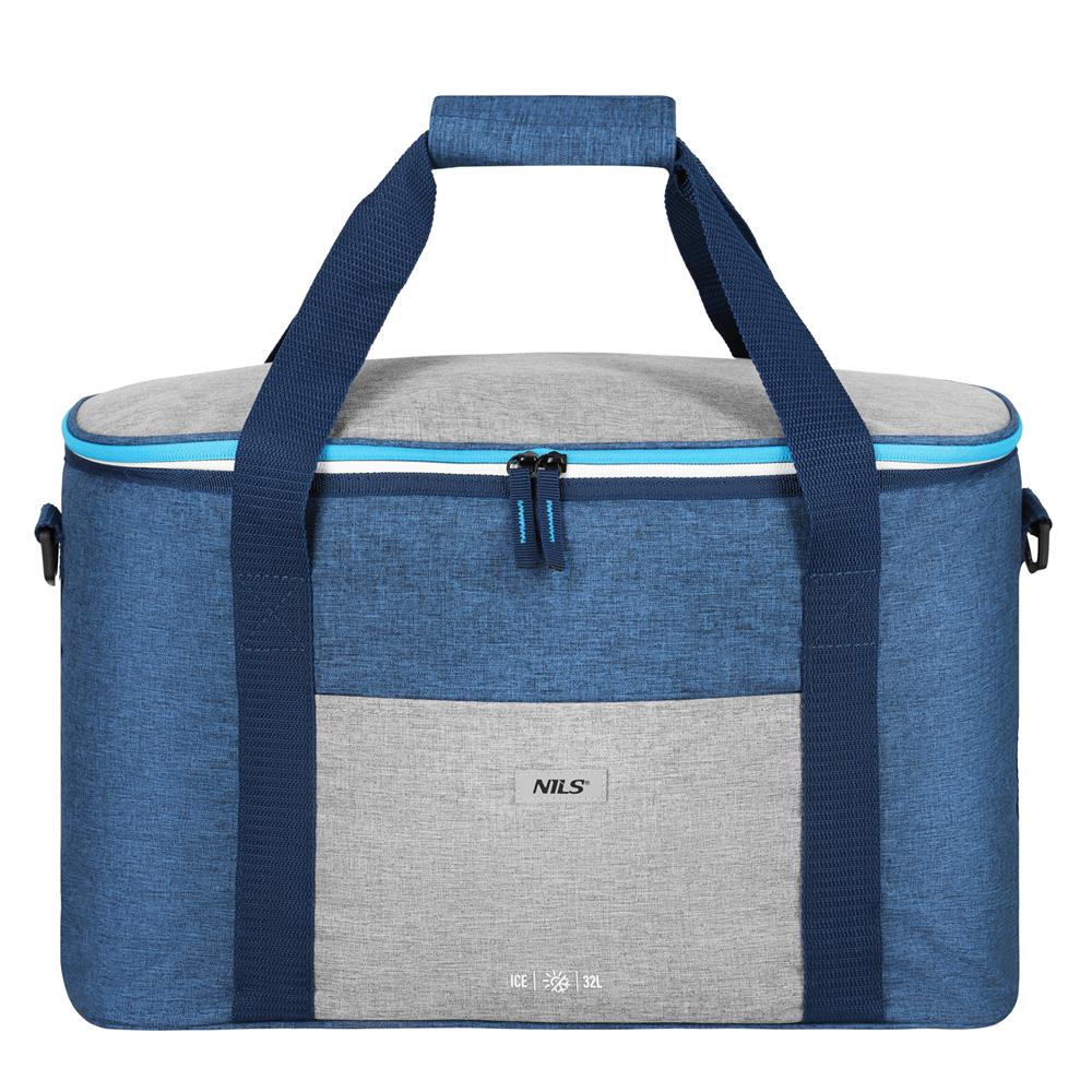 NILS Kühltasche 32L in Blau - große Thermotasche für Picknick, Camping & Einkauf