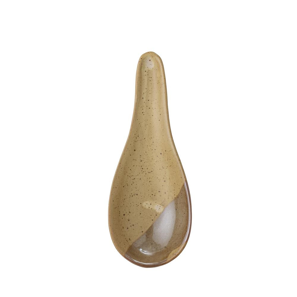 Bloomingville Masami Löffel, Natur, Steinzeug L7xH1,5xW3 cm