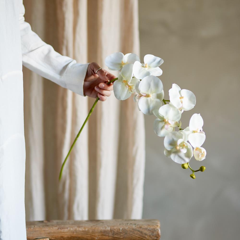 Bloomingville Orchid Kunstblume Stiel Weiß 94 cm