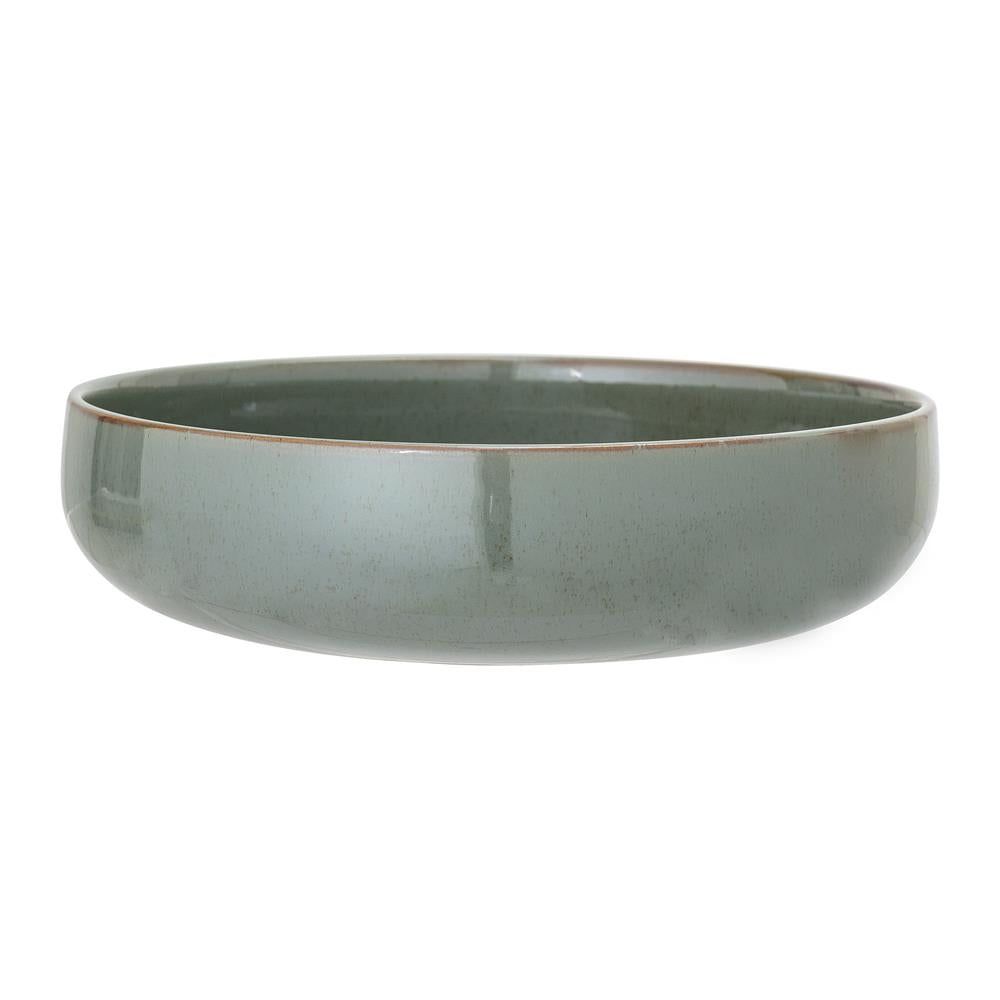 Bloomingville Pixie Servierschüssel, Grün, 28,5cm, Steingut, dänisches Design