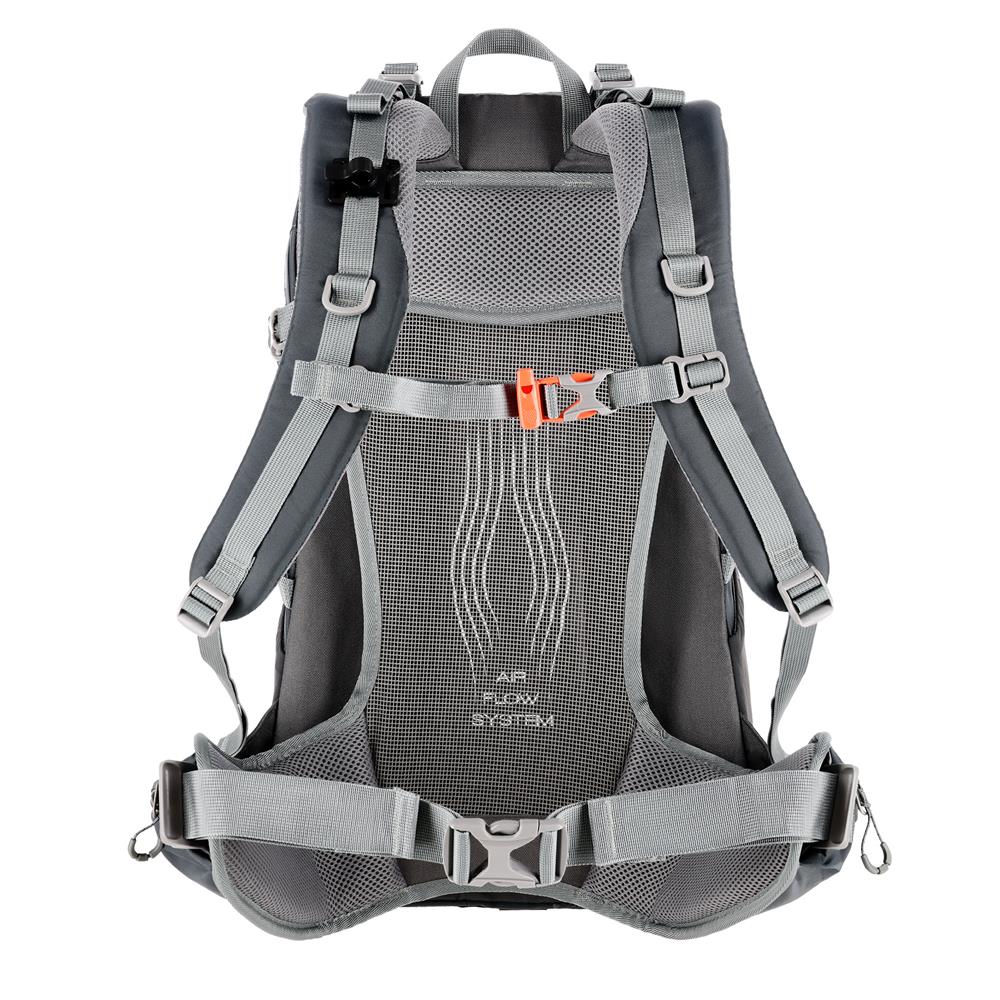 NILS CAMP Trekkingrucksack Wayfarer 35L in Grau - komfortabler Outdoor Rucksack mit Belüftung