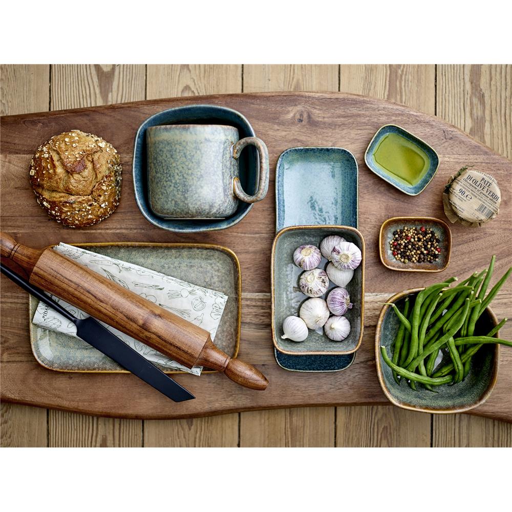 Bloomingville Aime Becher 2er Set 450 ml Grün Steingut Tasse Kaffeebecher Teetasse Trinkbecher