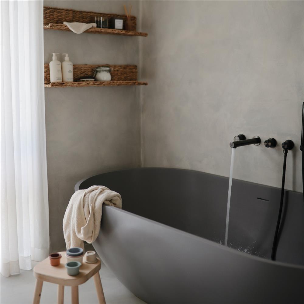 Mushie Baby-Kapuzenhandtuch, Fog, aus 100% Bio-Baumwolle