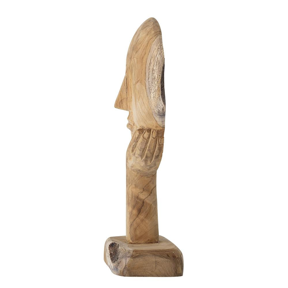 Bloomingville Cacia Zierstück dekorativer Kopf natur recyceltes Holz Dekoration dänisches Design