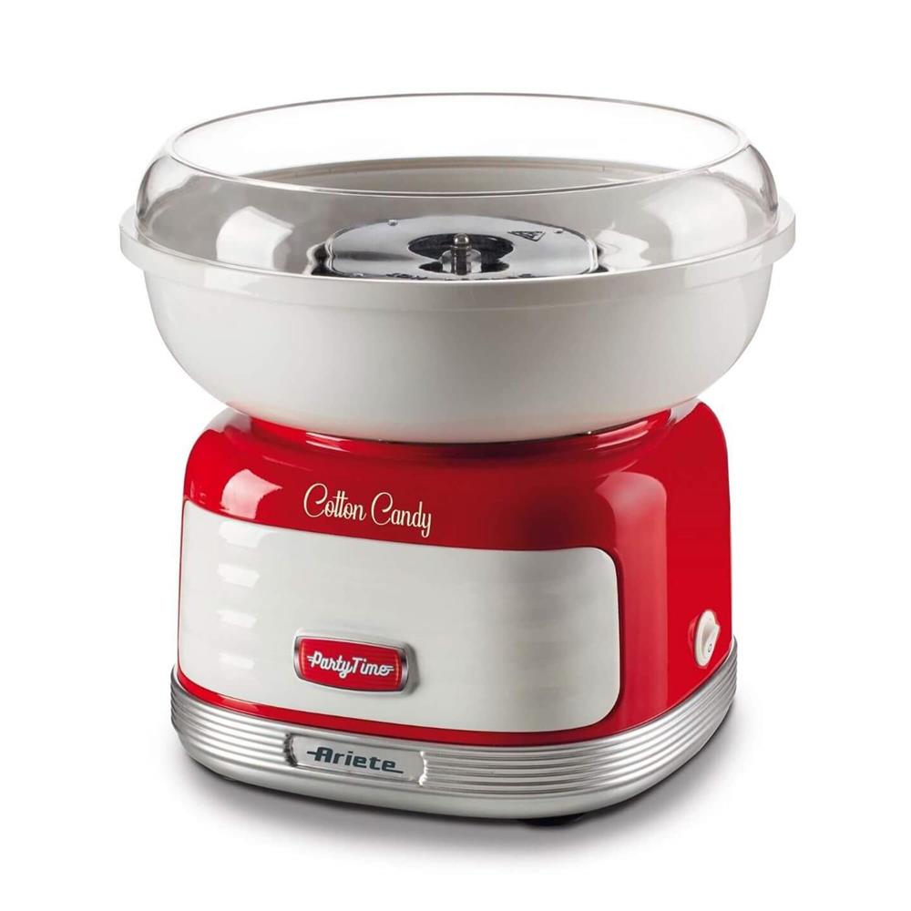 Ariete Party Time Zuckerwattemaschine, Rot, Candy Maker, Retro-Design, 50er Jahre-Stil