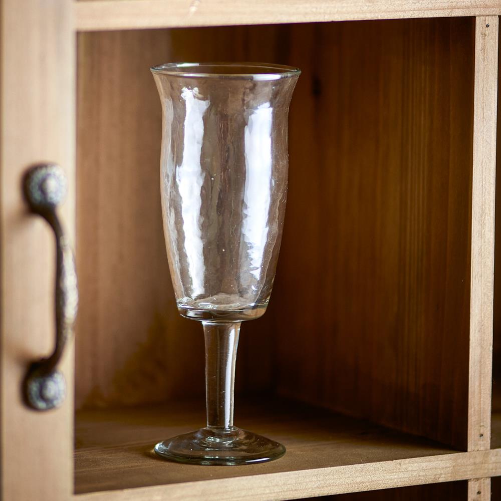 Bloomingville Asha Weinglas Klar aus recyceltem Glas D7,5xH20 cm 4er Set – elegantes Weinglas
