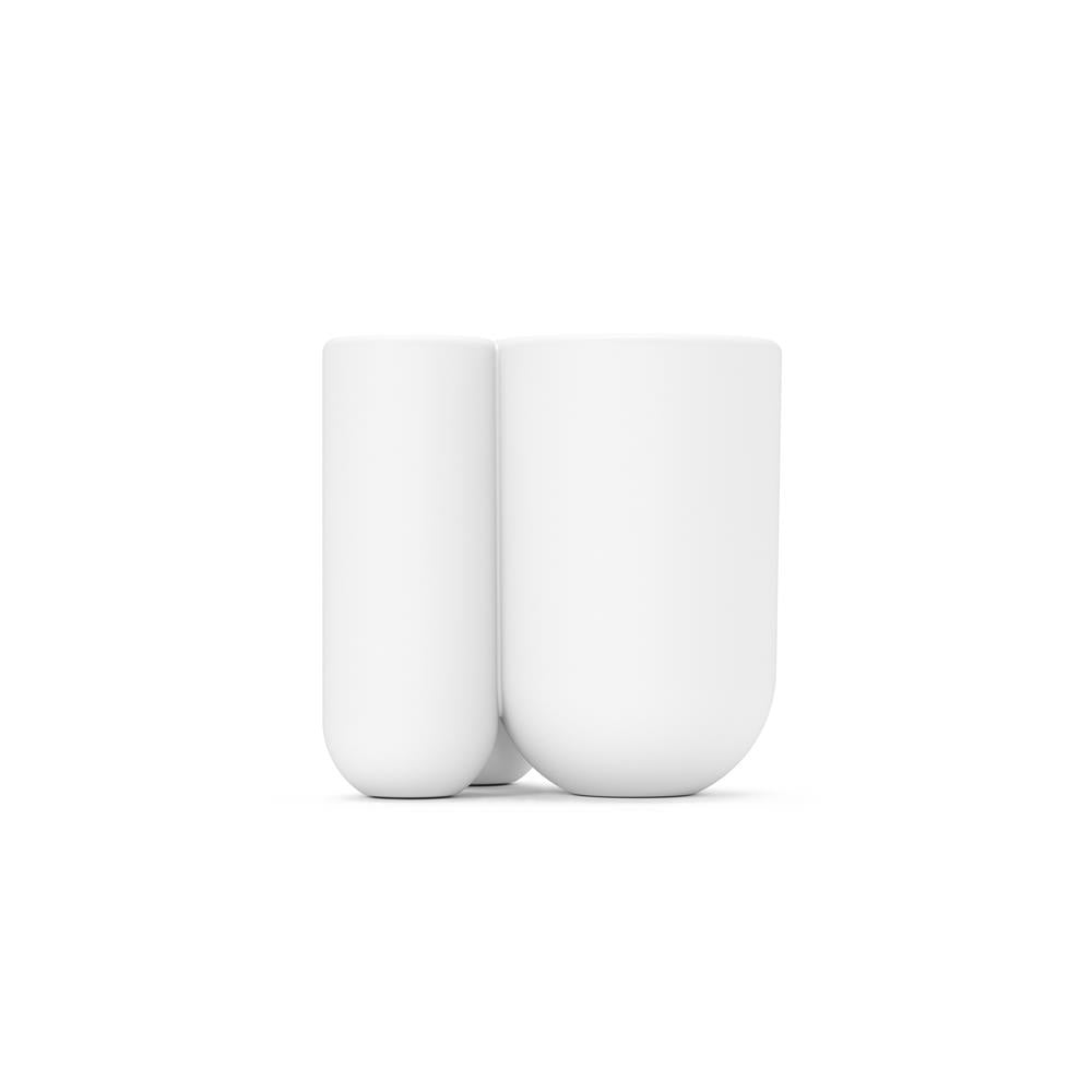 Umbra Touch Zahnputzbecher, Zahnbürstenhalter und Becher für Make-Up, in Weiß