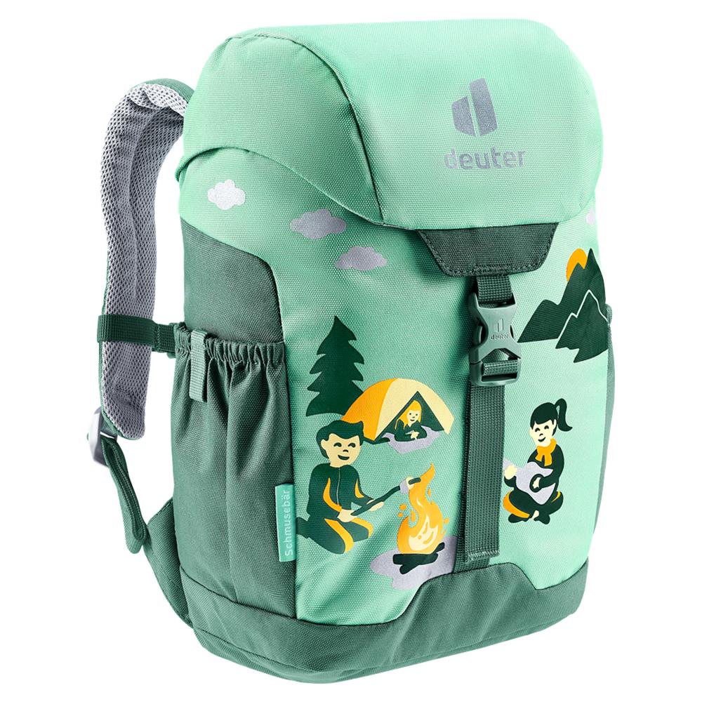 deuter Schmusebär, Kinderrucksack, Camping (grün), Kindergartenrucksack