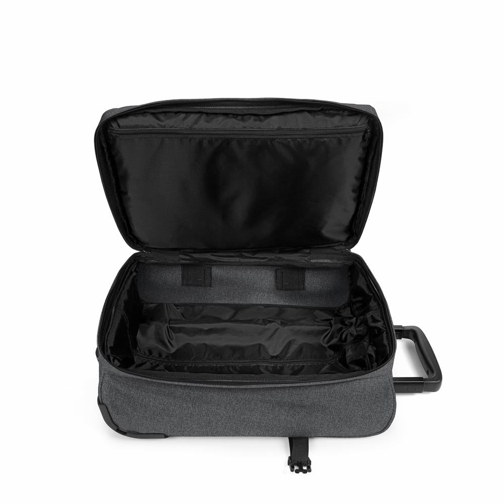 Eastpak TRANVERZ XXS, Kleiner Reisetrolley, Black Denim (grau), 25L, Rollkoffer mit 2 Rädern und TSA-Schloss