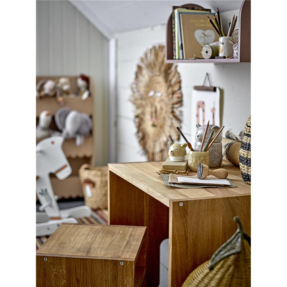 Bloomingville MINI Puk Gefäß mit Deckel, Bär, Braun, Steingut