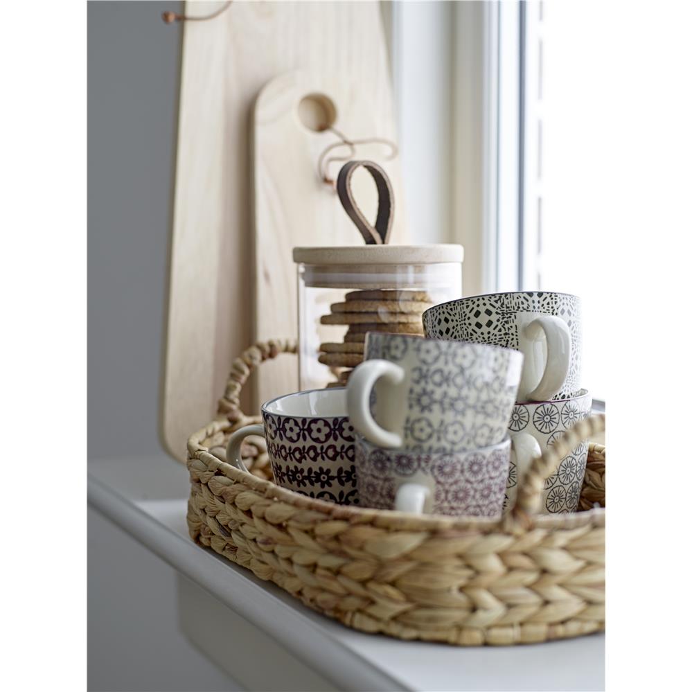 Bloomingville Cécile Tassen, 3er Set, Bunt, 220ml, Steingut, dänisches Design