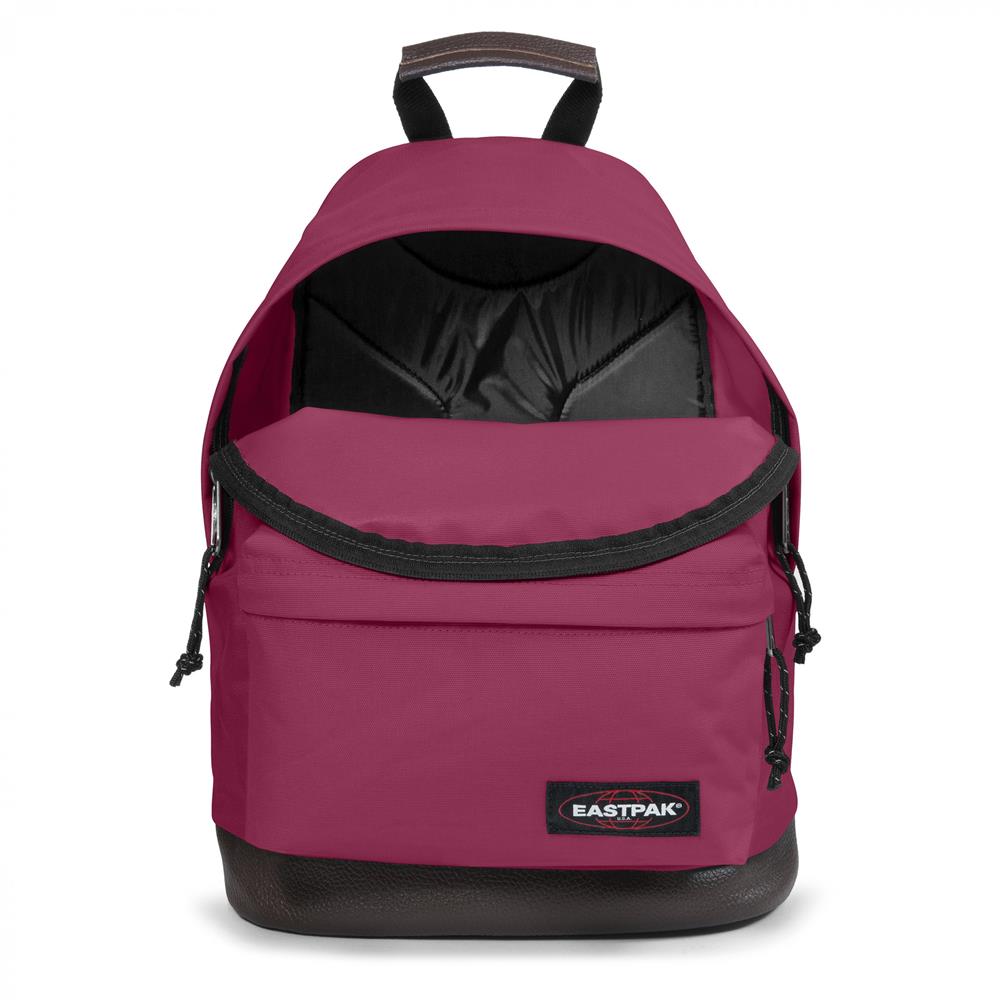 Eastpak WYOMING, Rucksack, Wine Burgundy (rot), 24L, mit Leder-Unterseite