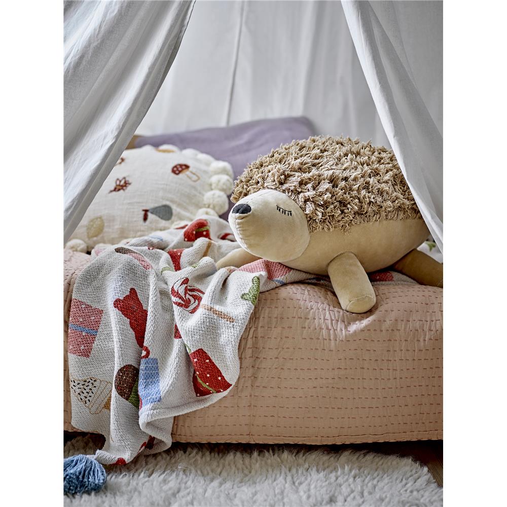 Bloomingville MINI Sweets Decke, Süßigkeiten, Recycelte Baumwolle, Kinderzimmer, dänisches Design