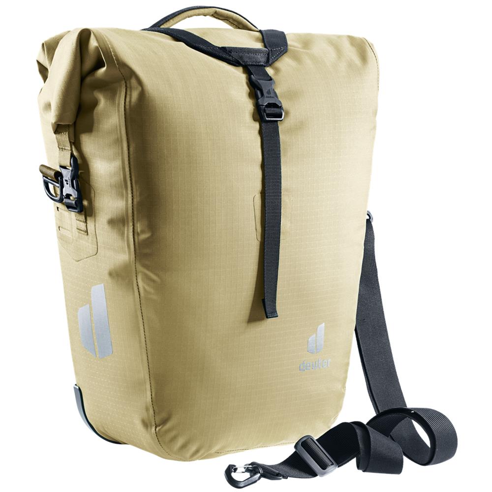 deuter Weybridge, Fahrradtasche, desert (beige), 20L+5L, mit Bagfix-Halterung