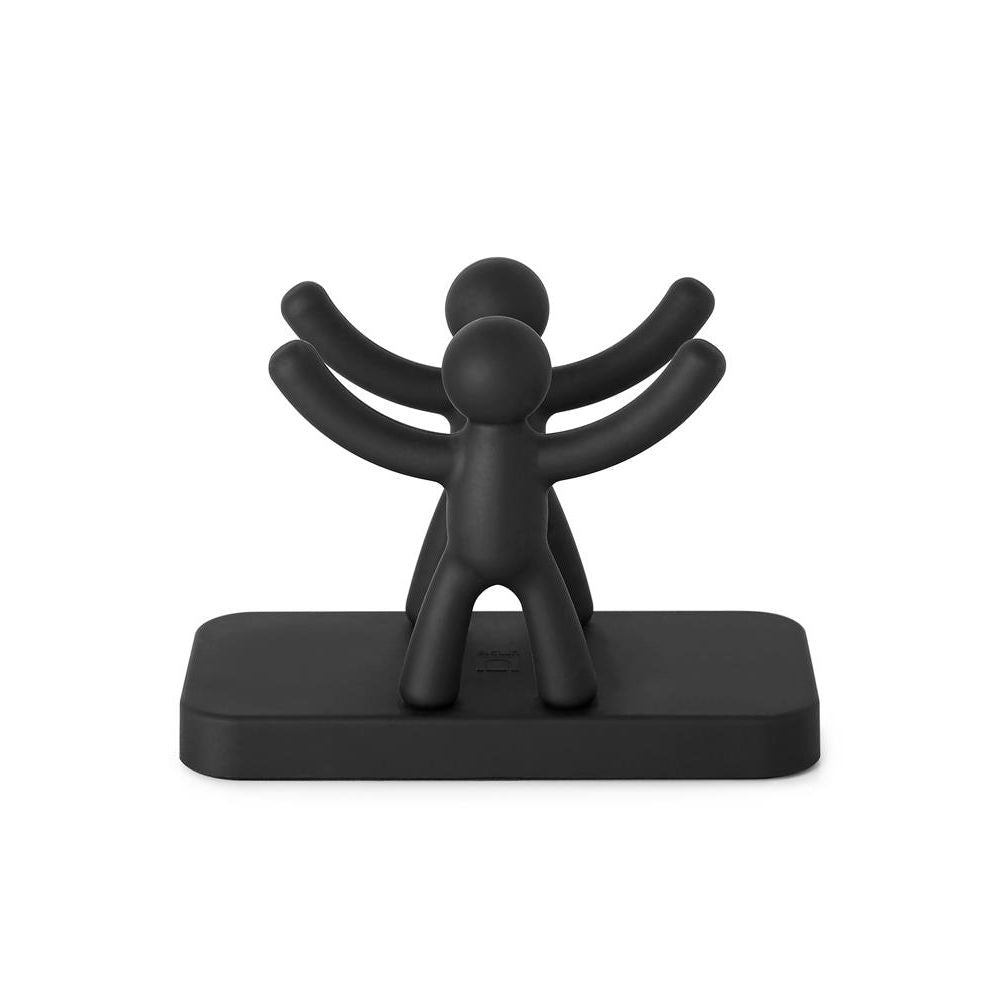 Umbra Buddy Serviettenhalter, Serviettenständer aus Metall in Schwarz