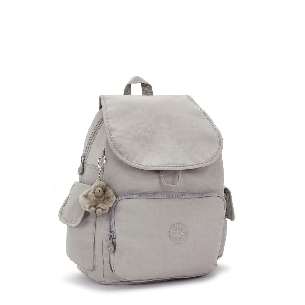 Kipling CITY PACK M, Mittelgroßer Rucksack, Grey Gris (grau), 16L, Stylisch & Kompakt