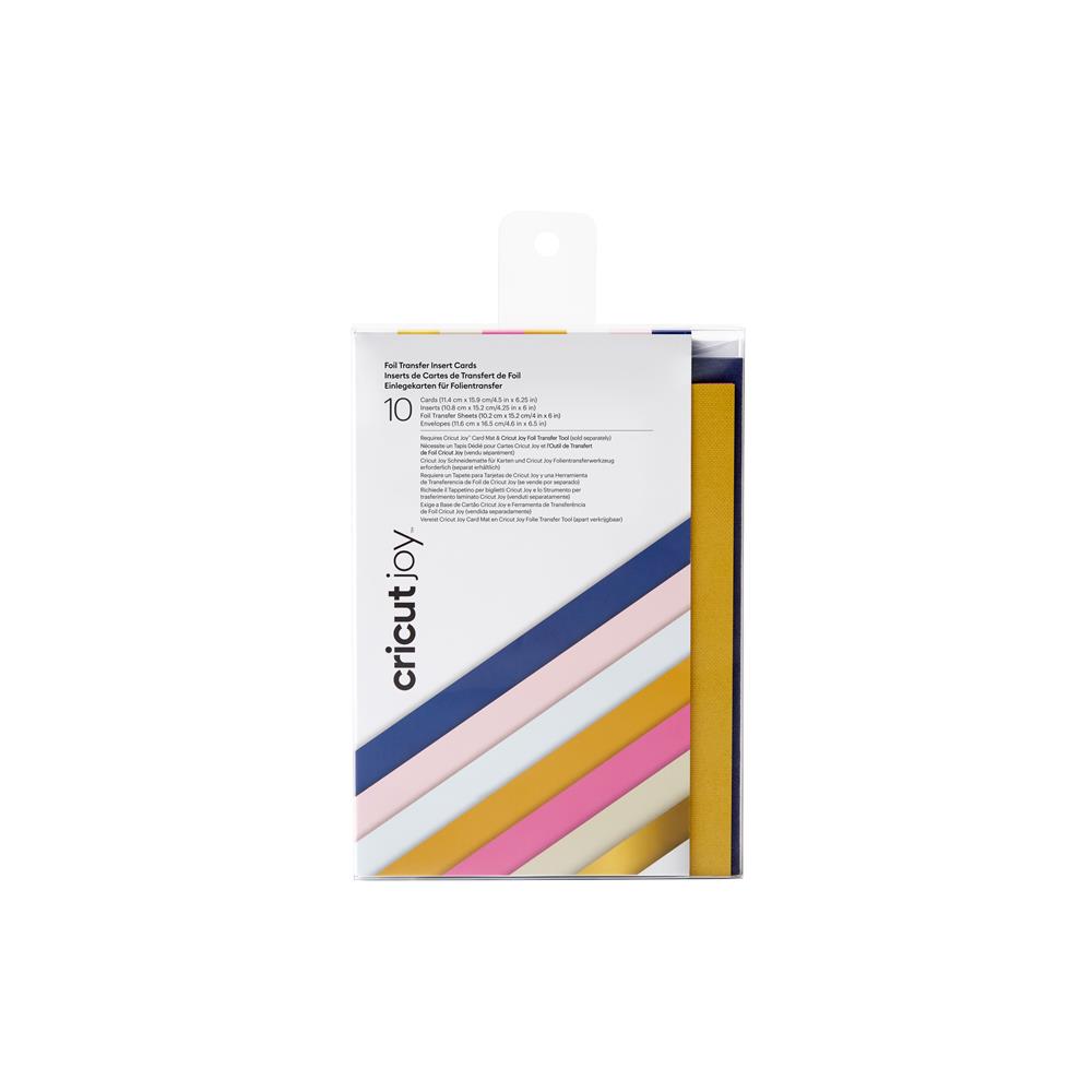 Cricut Joy Einlegekarten für Folientransfer 10 Stück 11,4 x 15,9 cm Twilight Tulpe Puderblau Karten