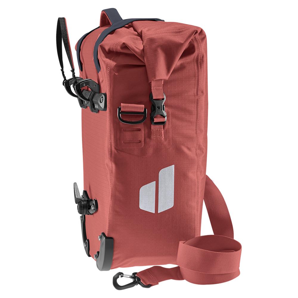 deuter Weybridge, Fahrradtasche, redwood (rot), 20L+5L, mit Bagfix-Halterung