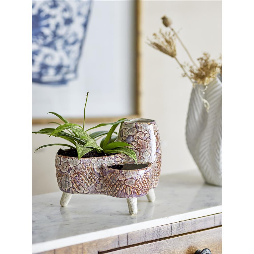 Bloomingville Shaya Blumentopf, Natur, Steingut