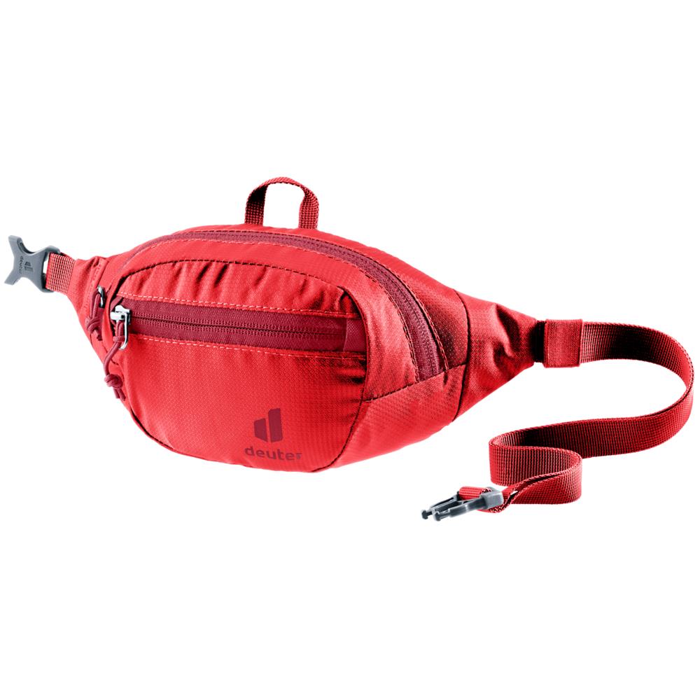 deuter Junior Belt, Bauchtasche, cherry (rot), 1L, Hüfttasche, Gürteltasche für Kinder