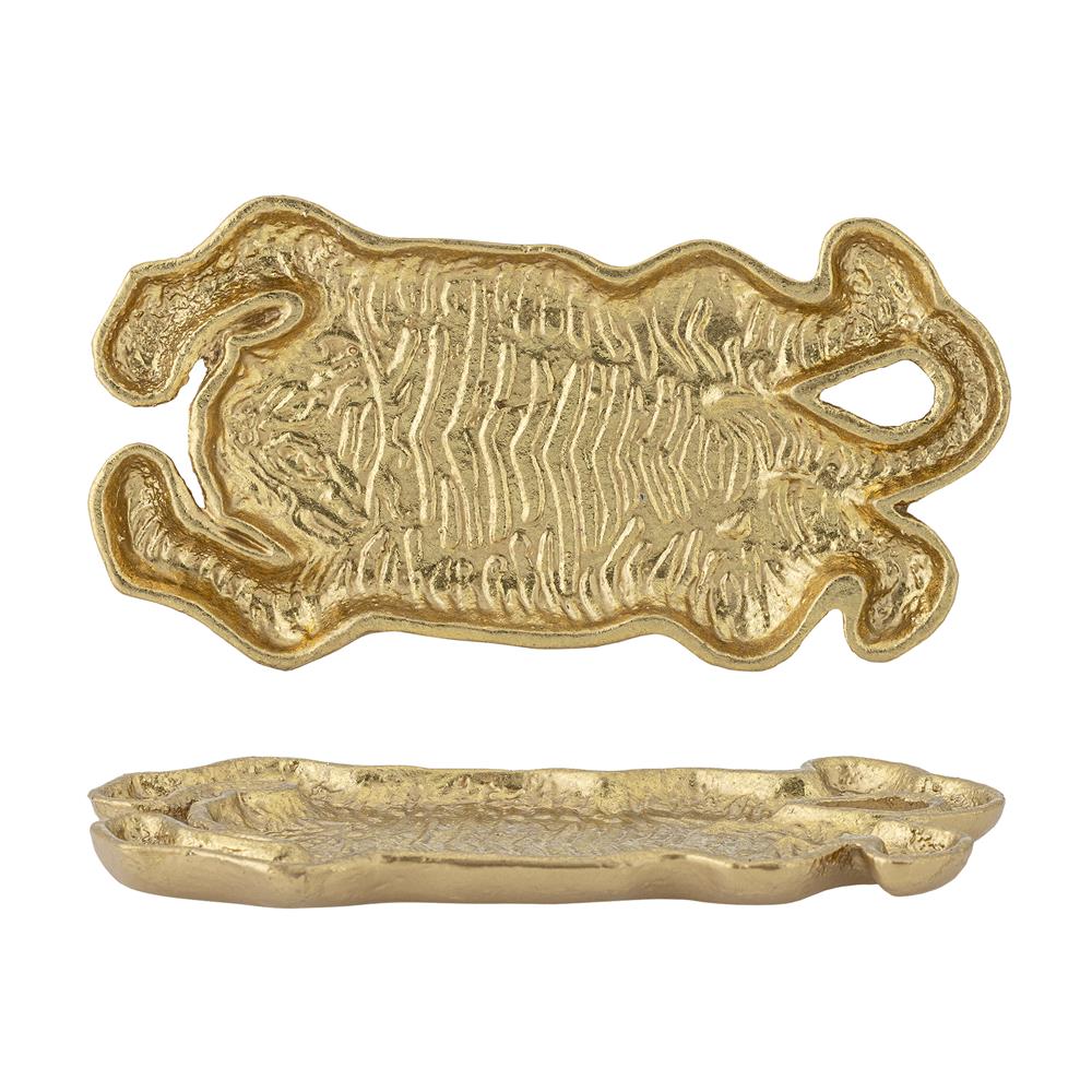 Bloomingville Lester Tablett Gold Gusseisen 9x19,5cm