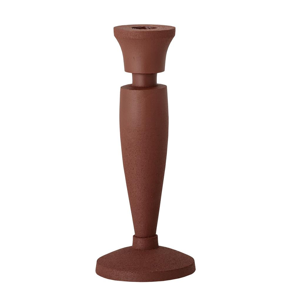Bloomingville Isel Kerzenhalter, Braun, Aluminium, D8,5xH21 cm, dänisches Design