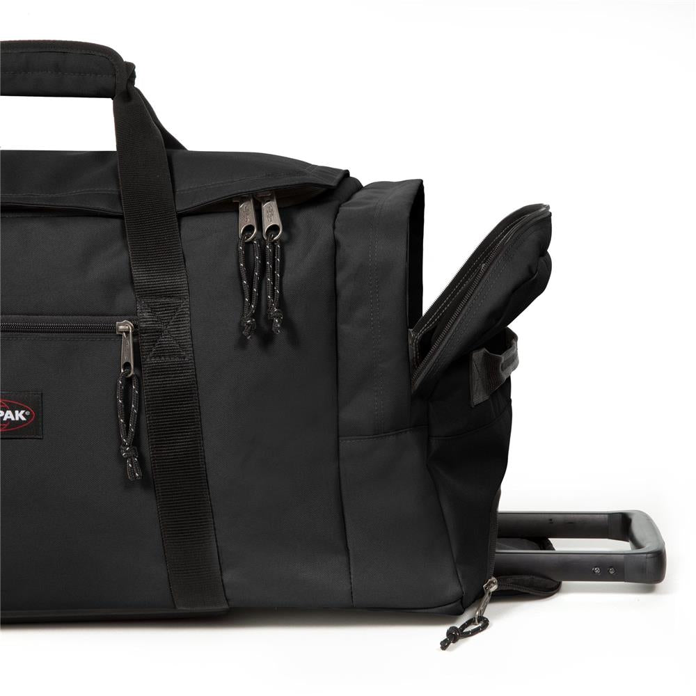 Eastpak LEATHERFACE M +, Reisetasche, Black (schwarz), 69L, mit 2 Rädern