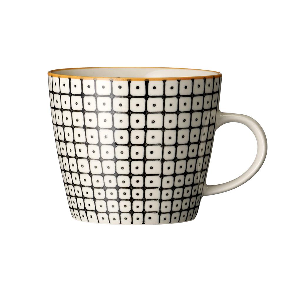 Bloomingville Carla Tassen, 6er Set, Bunt, 300ml, Steingut, dänisches Design