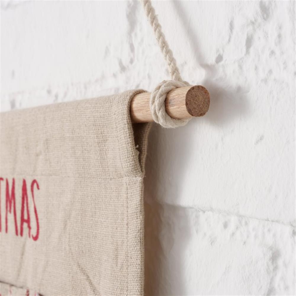 BOLTZE Adventskalender Kaista aus Stoff, 24 Türchen zum selber befüllen