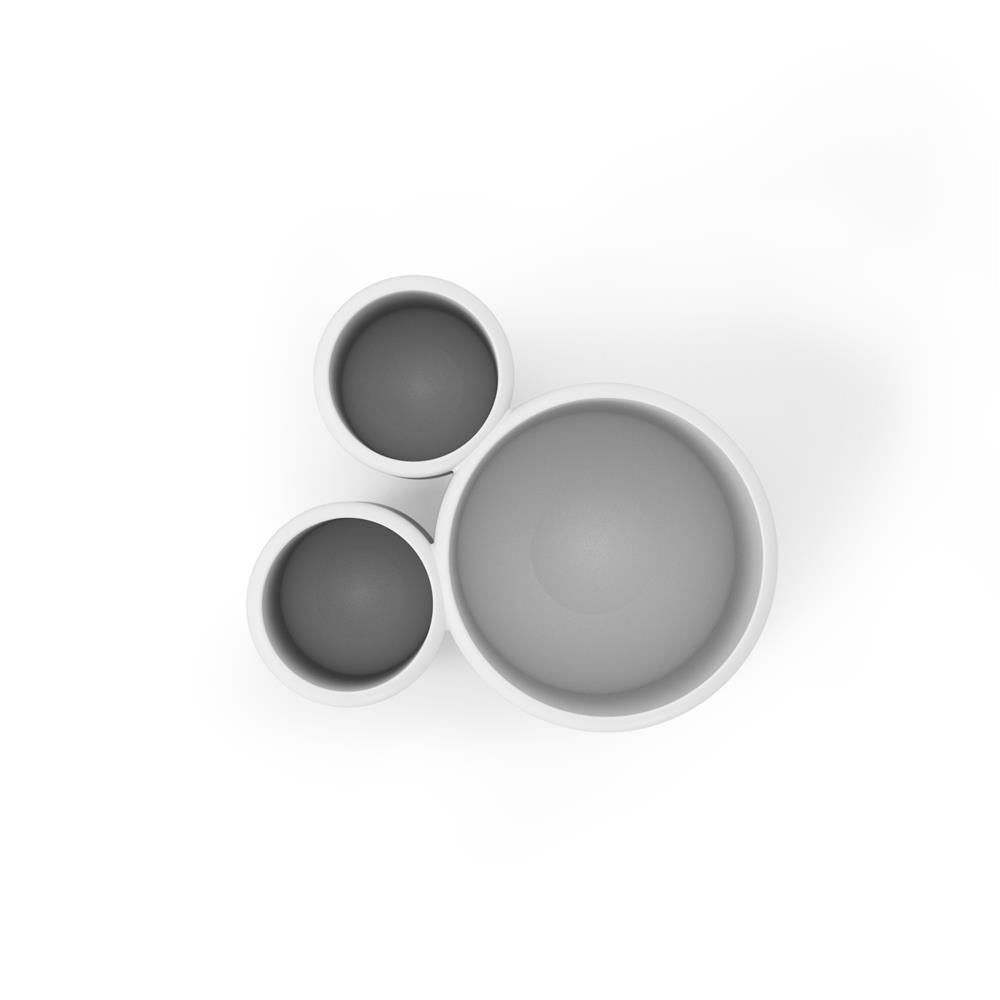 Umbra Touch Zahnputzbecher, Zahnbürstenhalter und Becher für Make-Up, in Weiß