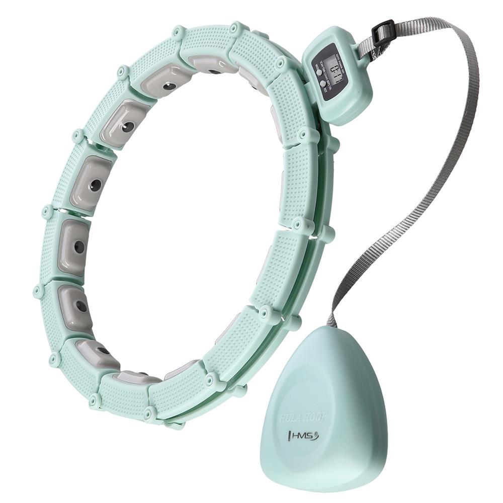 Hula Hoop Reifen mit LCD-Zähler, Magneten und Gewicht Grün | HMS HHM14