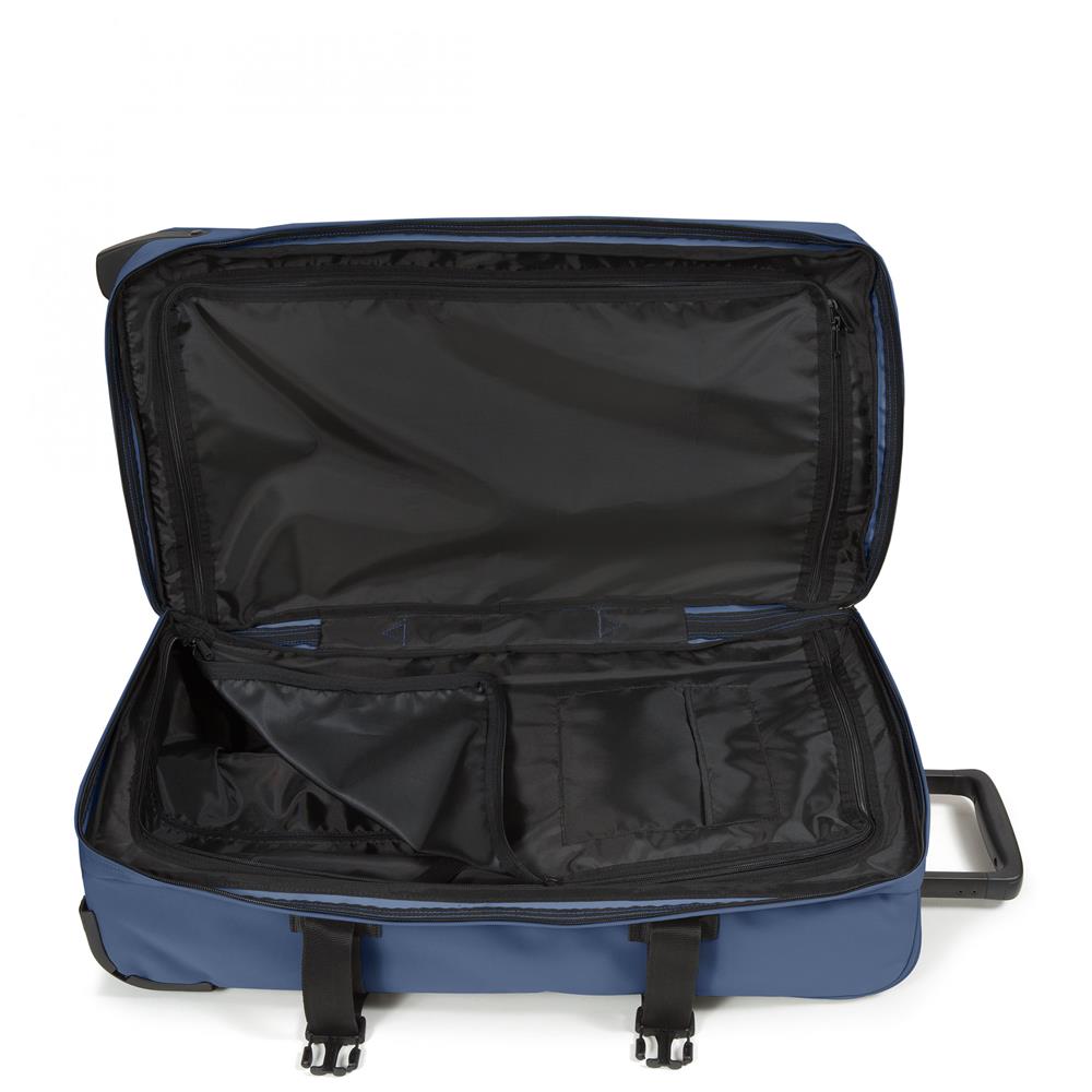 Eastpak TRANVERZ M, Reisetrolley, Powder Pilot (blau), 78L, Rollkoffer mit 2 Rädern und TSA-Schloss