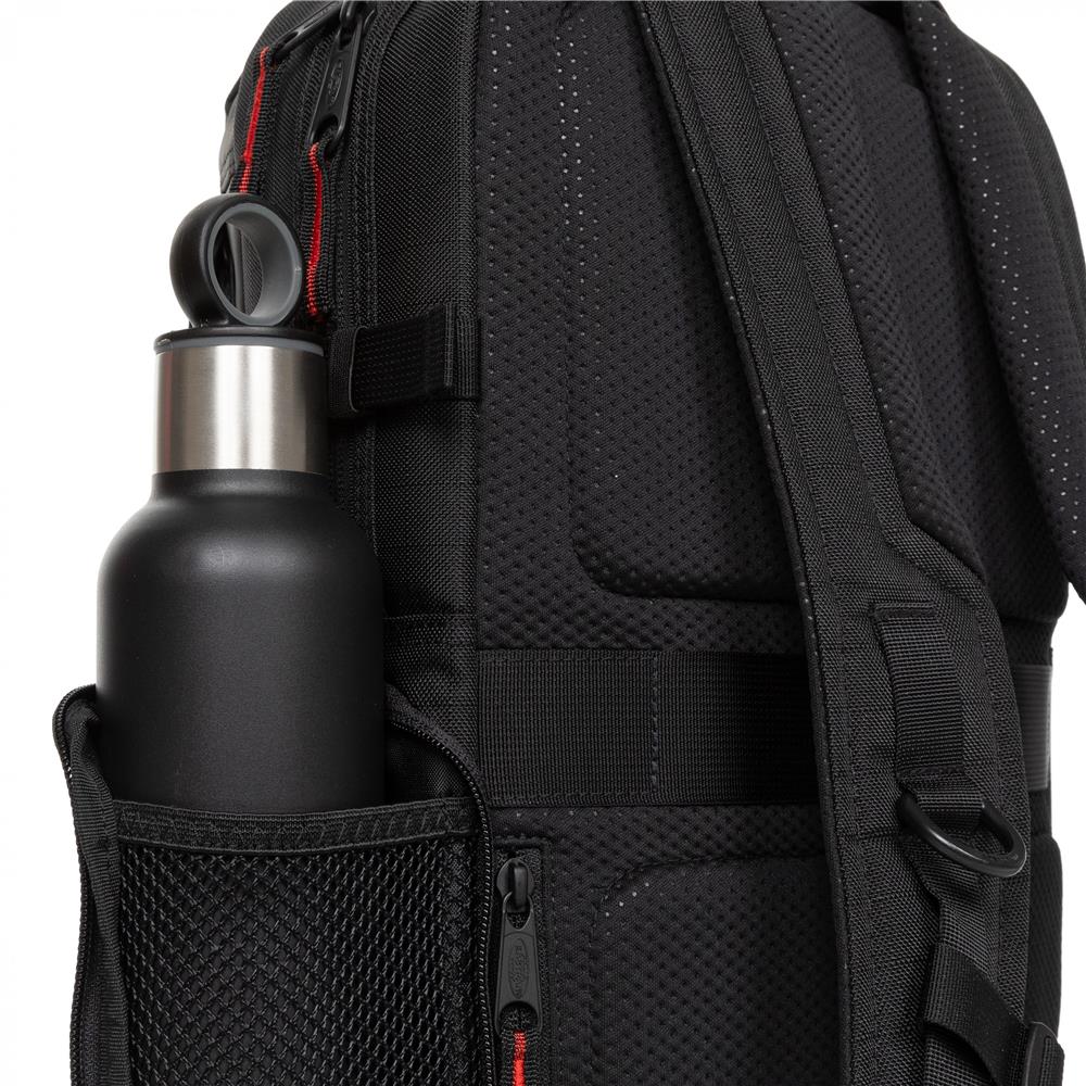 Eastpak TECUM M, Rucksack, CNNCT Rip Black (schwarz), 19L, mit Flaschenhalter und Laptopfach
