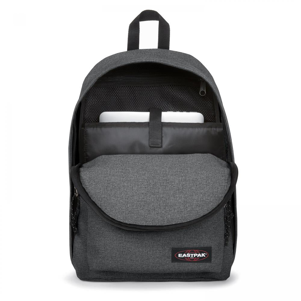 Eastpak OUT OF OFFICE, Rucksack, Black Denim (grau), 27L, mit Laptopfach