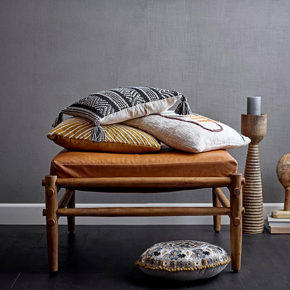 Bloomingville Anja Stumpenkerze Dunkelgrau 10 cm – Unparfümierte Dekokerze aus Paraffin