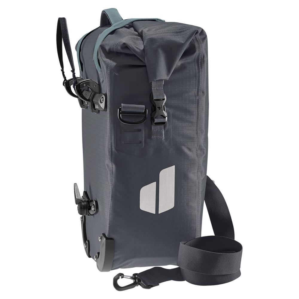 deuter Weybridge, Fahrradtasche, graphite (grau), 20L+5L, mit Bagfix-Halterung