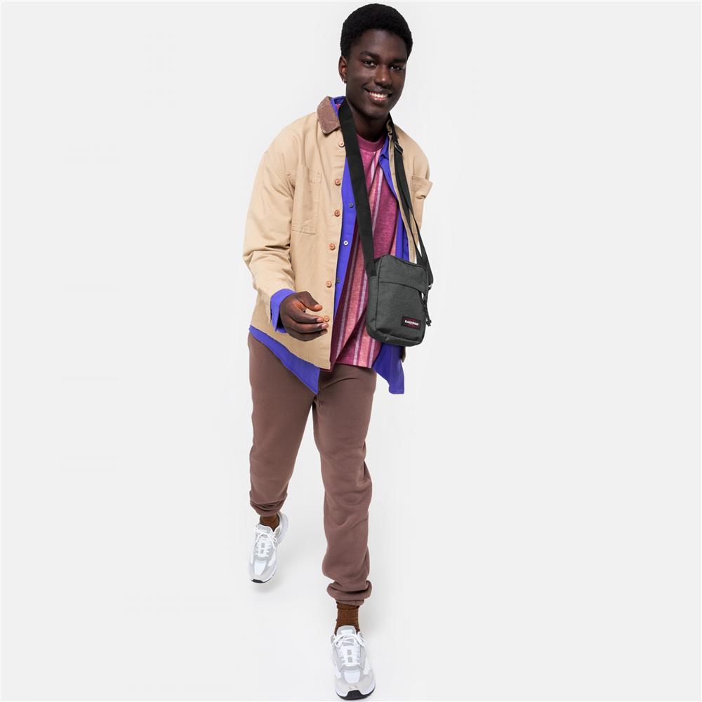 Eastpak THE ONE, Kleine Umhängetasche, Black Denim (grau), 2,5L, Schultertasche