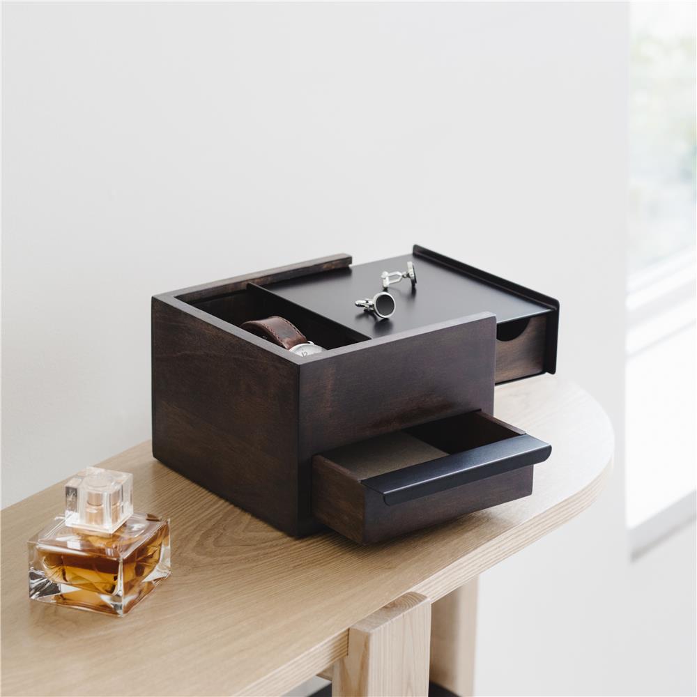 Umbra Stowit Mini Design Schmuckkasten Holz Braun Schmuckaufbewahrung Organizer